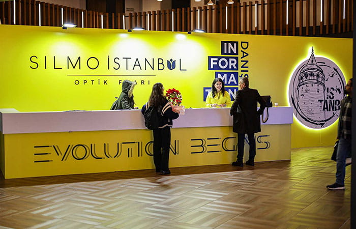 Visitors at the exhibition reception in Istanbul