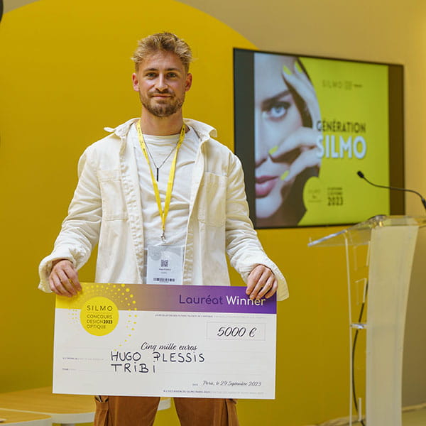 Hugo Plessis, winner of Concours de design optique 2023