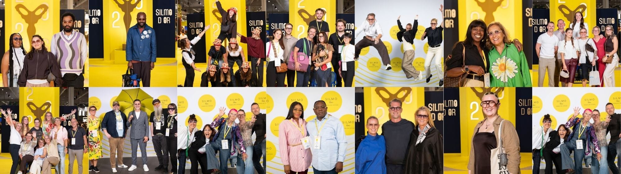 multiple pictures of visitors of SILMO Paris 2026