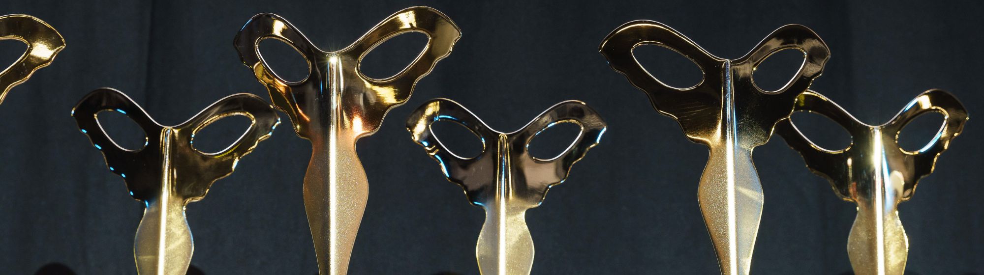 SILMO d'Or trophies, the combination of a winged silhouette and a pair of glasses