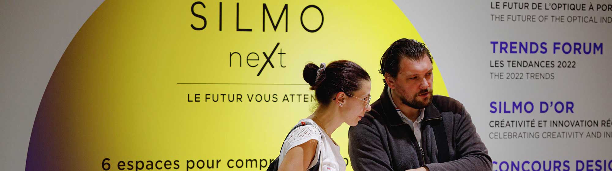 Visitors in the SILMO Next area