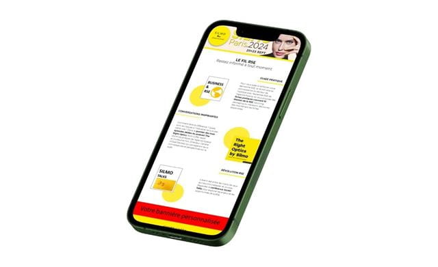 banner ad in a SILMO Paris email