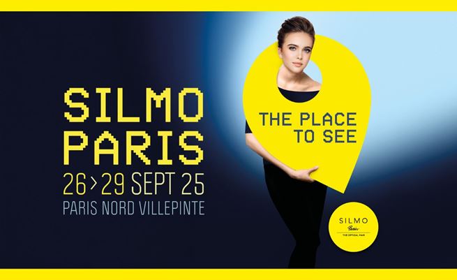 Visuel officiel du salon optique international SILMO Paris 2025, annonçant les dates du 26 au 29 septembre
