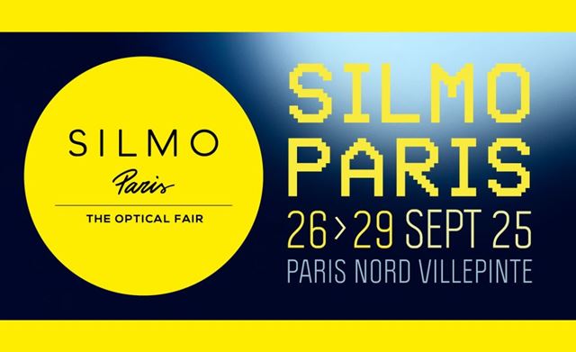 Visuel officiel du salon optique international SILMO Paris 2025, annonçant les dates du 26 au 29 septembre