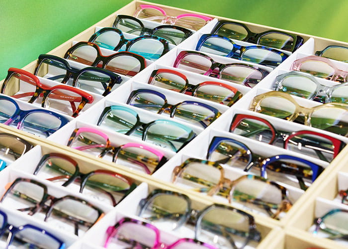 A selection of eyewear