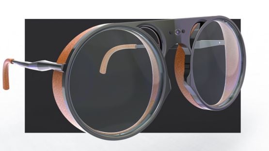 Glasses capable of detecting and displaying emotions using AI (camera, voice analysis, radar)