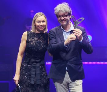 Winner of the SILMO d'Or "CSR Award" receiving their prize