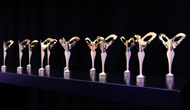 SILMO d'Or trophies, the combination of a winged silhouette and a pair of glasses