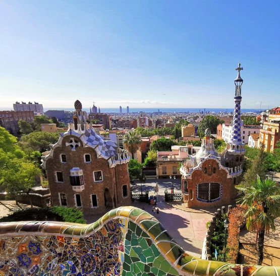 Park Güell in Barcelona, picture of Dorian D1 from Unsplash.