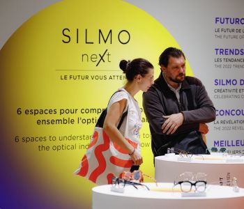 Visitors in the SILMO Next area