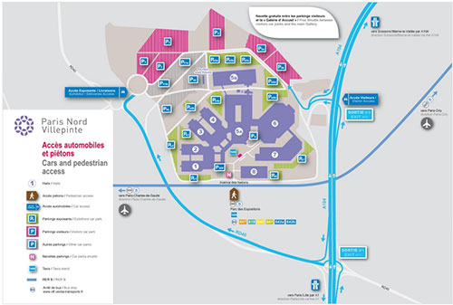 Show parking map