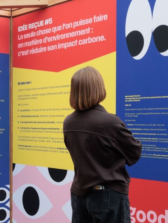 Visiteur sur le Spot RSE de SILMO Paris